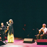 con Lucio Dalla e Elisa Ridolfi