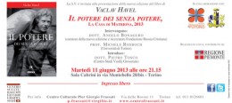 Presentazione del libro “Il potere dei senza potere” a Torino