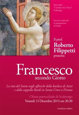 Roberto Filippetti presenta “Francesco secondo Giotto” a Scaltenigo (VE)