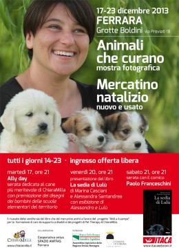 Presentazione di “La sedia di Lulù” alla mostra “Animali che curano”