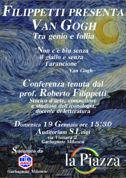 Roberto Filippetti presenta Van Gogh a Garbagnate Milanese