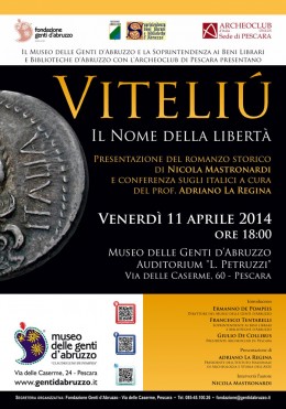 Presentazione del romanzo storico “Viteliú” al Museo delle Genti d'Abruzzo a Pescara