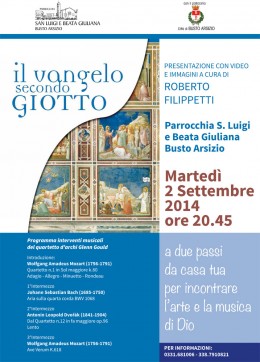 “Il Vangelo secondo Giotto” - Roberto Filippetti a Busto Arsizio
