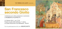 “Francesco secondo Giotto”: Roberto Filippetti a Rimini