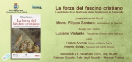 Mons. Santoro dialoga con Luciano Violante a Martina Franca (TA)