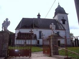 La chiesa di Číhošt’ (foto T. Menotti).