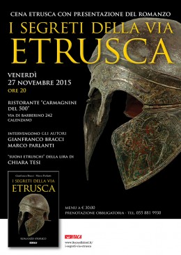 I segreti della via etrusca - cena etrusca con presentazione - Calenzano (FI) 27.11.2015