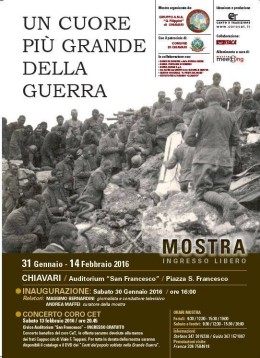 Un cuore più grande della guerra - concerto del Coro CET a Chiavari (GE)