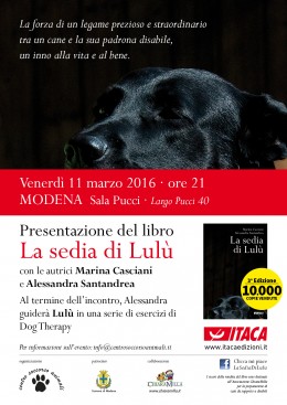 "La sedia di Lulù" - presentazione a Modena  - 11.3.2016