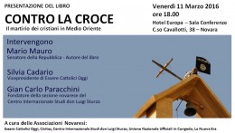 "Contro la croce" - Presentazione a Novara 11.3.2016