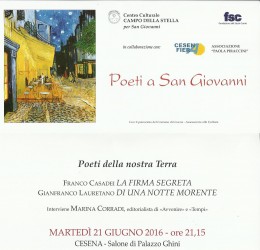 "La firma segreta" - presentazione a Cesena 21.6.2016