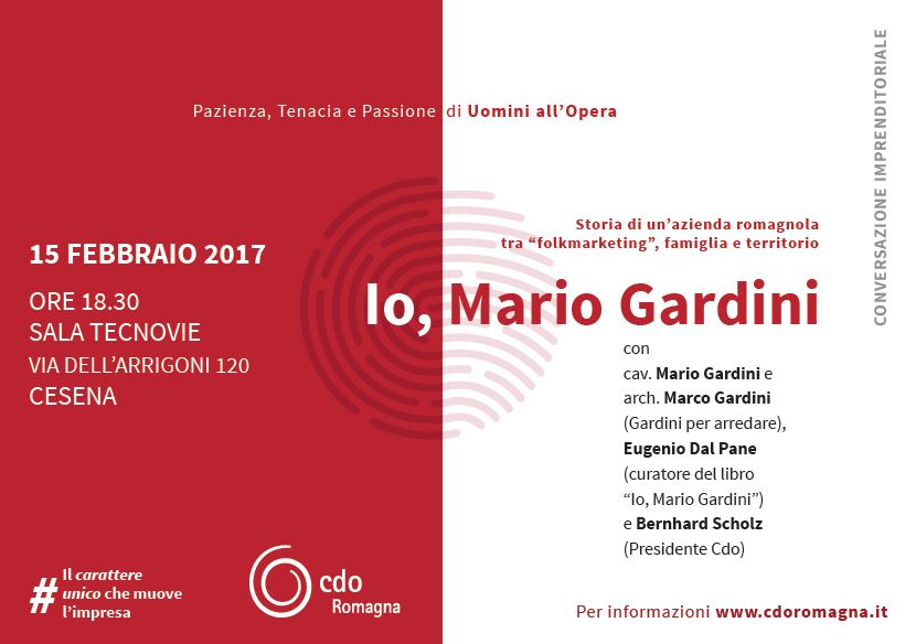 Io, Mario gardini presentazione a Cesena