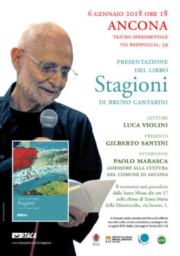 Stagioni di Bruno Cantarini (Itaca 2017) - Presentazione ad Ancona 6.1.2018