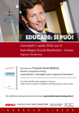 François-Xavier Bellamy a Varese - 11 aprile 2018