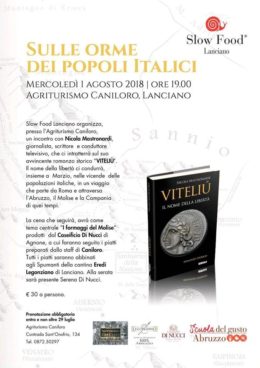 "Sulle orme dei popoli italici". Conversazione con Nicola Mastronardi a Lanciano - 1 agosto 2018