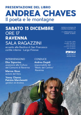 "Andrea Chaves. Il poeta e le montagne" - Presentazione a Ravenna - 15 dicembre 2018