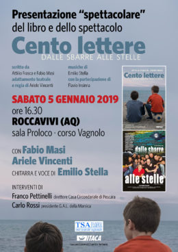 Cento lettere - Presentazione del libro e dello spettacolo a Roccavivi (AQ) - 5 gennaio 2019