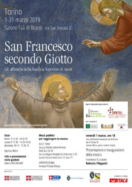 San Francesco secondo Giotto - Roberto Filippetti a Torino - 1 marzo 2019