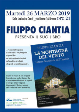 La montagna del vento di Filippo Ciantia - Presentazione a Bresso 26 marzo 2019