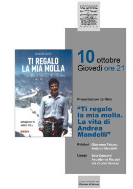 Ti regalo la mia molla - Presentazione del libro di Andrea Mandelli a Seveso - 10 ottobre 2019