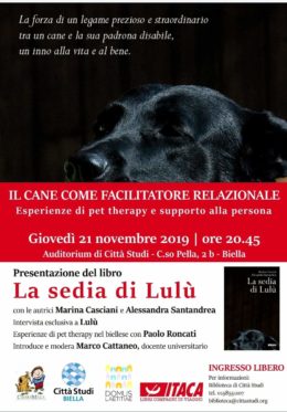 La sedia di Lulù - Presentazione a Biella - 21.11.2019