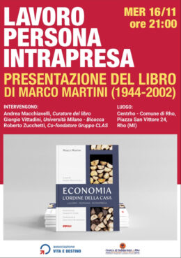 "Economia, l'ordine della casa" - Presentazione a Rho 16-11-2022