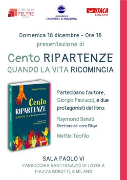 "Cento ripartenze" - presentazione a Milano 18 dicembre 2022