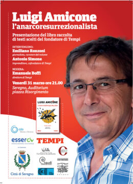 "Luigi Amicone, l'anarcoresurrezionalista" - Presentazione del libro a Seregno - 31 marzo 2023