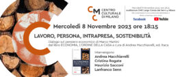 "Economia, l'ordine della casa" di Marco Martini - Dialogo al CMC 8 novembre 2023