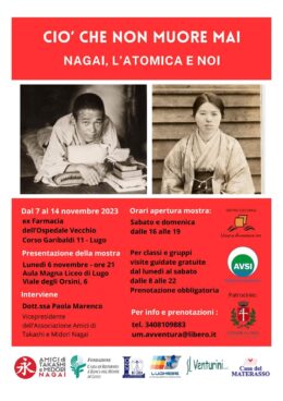 Mostra "Takashi Paolo Nagai Annuncio da Nagasaki" a Lugo - Presentazione con Paola Marenco 6-11-2023