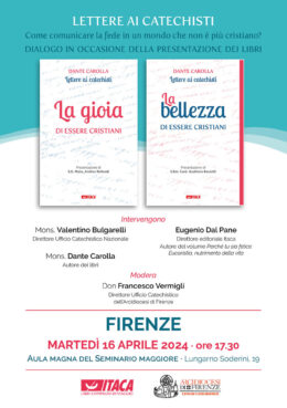 Lettere ai catechisti - Presentazione a Firenze 16-04-2024