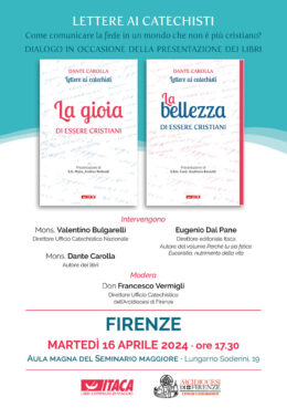 Lettere ai catechisti - Presentazione a Firenze 16-04-2024